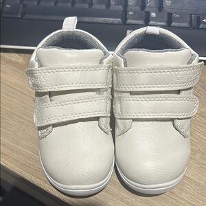 Carter's White Baby Walker Shoes with Velcro Straps